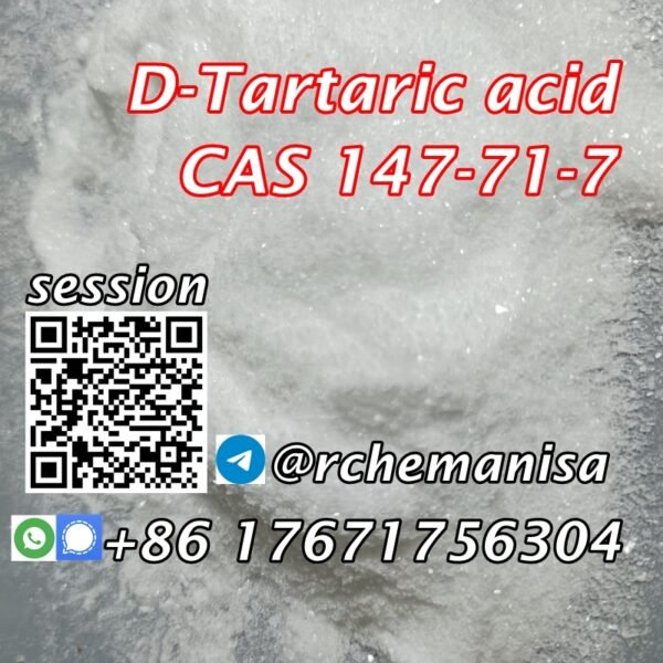 D-Tartaric acid, cas 147-71-7, C4H6O6,